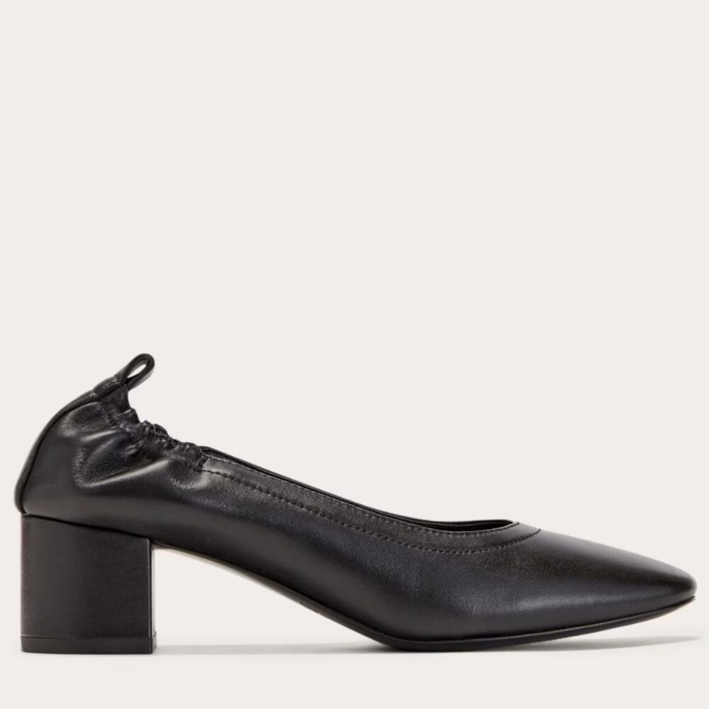 Everlane The Day Heel in Classic Black Italian Leather - 6 - Picture 3 of 11